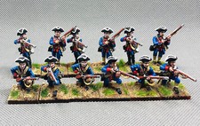 28mm French Indian War Painted British Colonial Provincial Regiment FIW 51