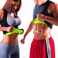 Men & Women Sauna Sweat Slimming Trainer Vest Neoprene Yoga Thermal Body Shaper