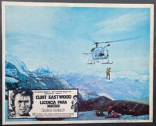 with Eastwood  Kennedy  helicopter scene   EIGER SANCTION  Mex lobby card 1719