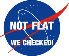 Nasa sticker not flat we checked weatherproof  bumper vinyl decal