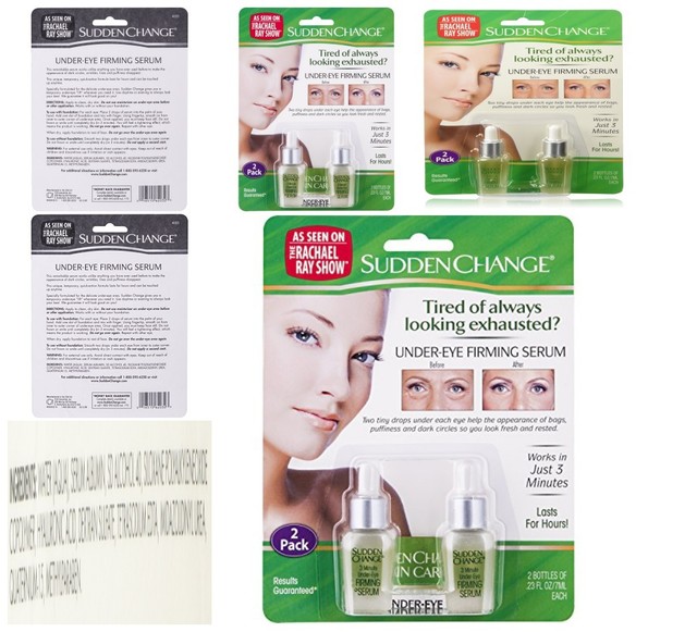 sudden change under eye