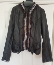 Bnwot Almost Famous Leather And Lace Jacket. Gorgeous Details. Butter Soft