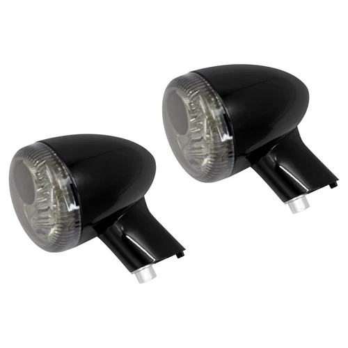 2x Rear Turn Signal Black Bullet Blinker Indicator Light For Harley Sportster XL - Picture 13 of 19