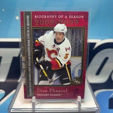 2008 UD Biography of a Season #BS22, DION PHANEUF SP 🔥🔥🔥 Insert Card