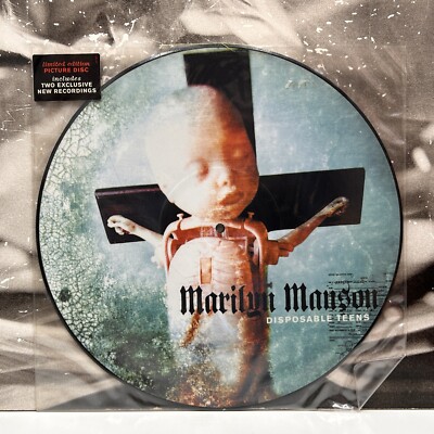 MARILYN MANSON - EINWEG TEENS - 12'' EINZELBILD DISC MISPRINT 2000 UK EU