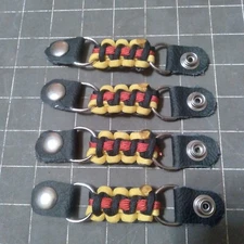 Vest extenders  paracord lightweight  Black red yellow STRONG!! By Stitch!!!!
