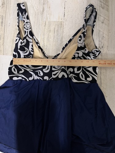 Shore Shapes Damen-Badekleid marineblau & weiß Blumenmuster Größe 20 Einteilig - Bild 7 von 10