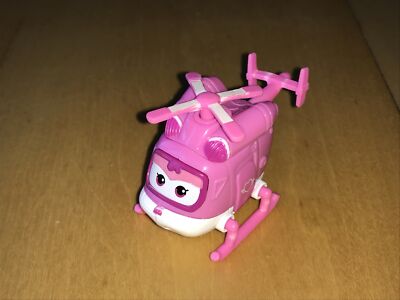 Super Wings 2.5'' Transforming Helicopter Pink Mini Figure Dizzy Transform A Bot