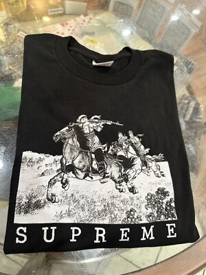 Supreme Riders Tee Black Brand New SS19 Medium M 2019 Soldiers Horse  T-shirt