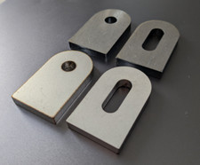 Anschweißlasche Kranöse 50x30x6 mm - Loch Ø9 Langloch - Edelstahl V2A Stahl S355