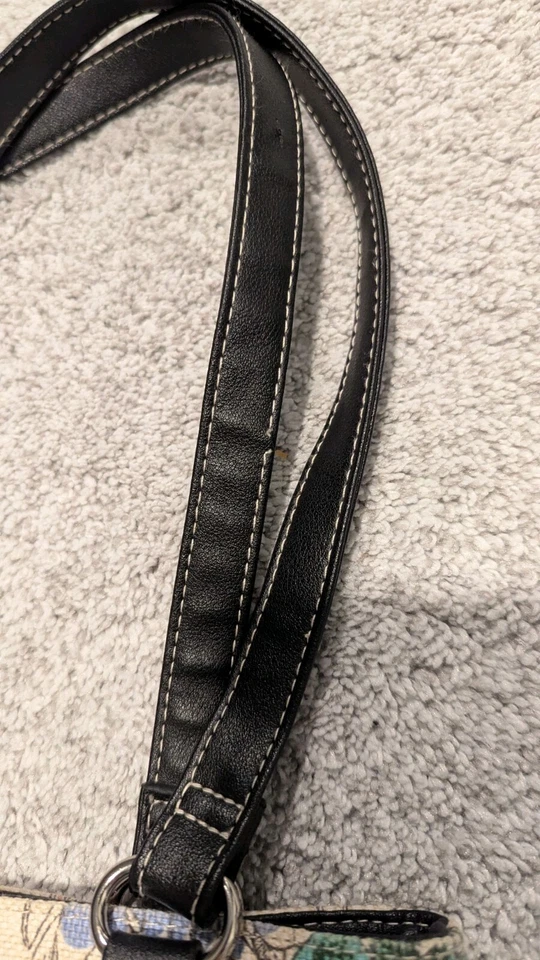 Bolsa de mão feminina Stone Mountain borboleta flor bolsa de ombro média - Imagem 3 de 4