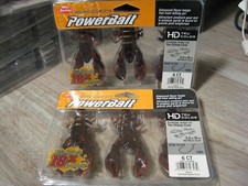2 Packs Berkley 3.5" Champ Craw Soft Fishing PowerBaits HD Mean Craw PBCTCC3.5
