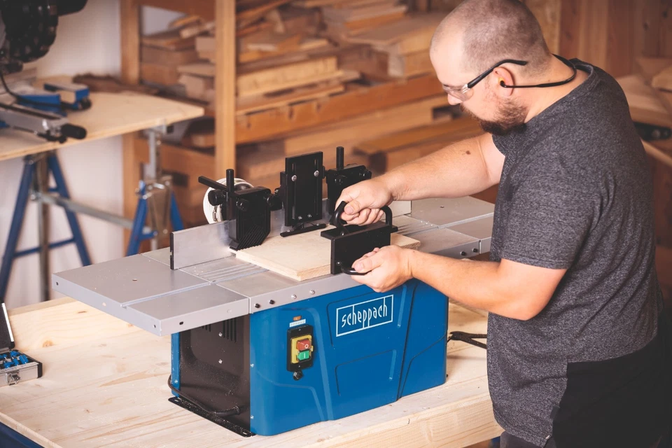 Scheppach Fräsmaschine Tischfräsmaschine HF50 Tischfräse 1500W Spindelhöhe 40mm - Bild 4 von 4