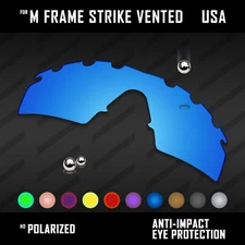 Anti Scratch Polarized Lot Replacement Lenses for-Oakley M Frame Strike Vented