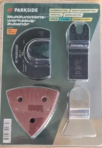 Parkside Multifunktionswerkzeug-Zubehör-SET,23-teilig,Sägen/Trennen/Schaben