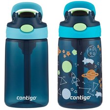 Contigo Kids AUTOSPOUT 14 Oz Blueberry Straw Water Bottle Easy Clean Lid