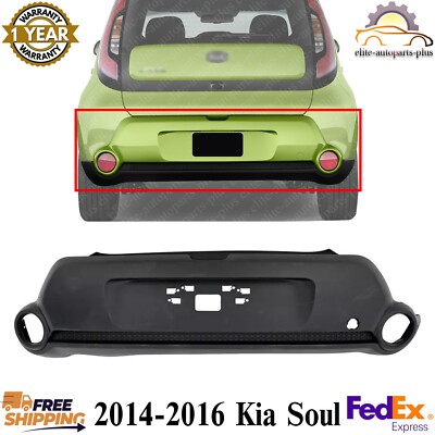 Rear Bumper Cover Textured For 2014-2016 Kia Soul