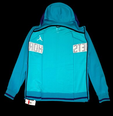 Nike Jordan Charlotte Hornets Men's Size XXL Tall Zip Up Hoodie