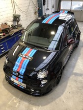 FIAT 500 ABARTH sticker  Autocollants - RACING LE MANS MARTINI - COLOR or B & W