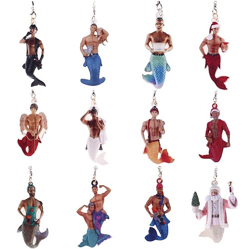 1Pc Men's Mermaid Pendant Merman Ornament Christmas Pendant Christmas Tree De'L3 eBay