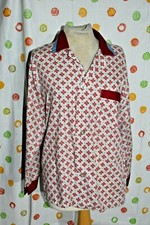 Vintage K MART button front Atomic button up PAJAMA TOP MENS Medium EUC