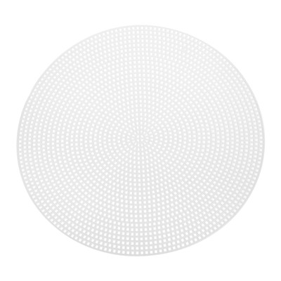 10 Stck. Runde Kunststoff Leinwand Netz Blätter 7,87 Zoll/20 cm Weiß Kreis Blanko Matte