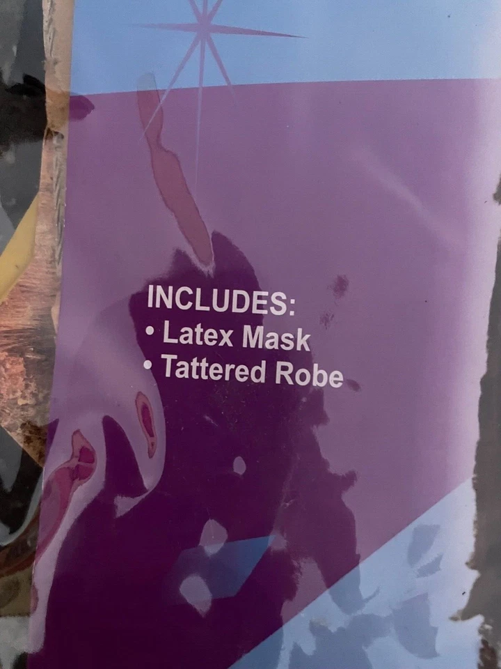 Disfraz Scary Skeleton Adulto Hombre con Máscara (La Aleta), Talla Única Estándar, NUEVO Foto 3 de 4