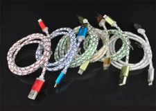  LED light-up Micro USB Charger Cable Data Sync For Android Samsung LG HTC