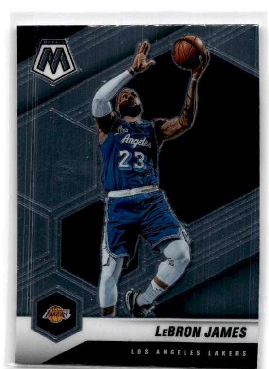 2020-21 Panini Mosaic #81 LeBron James Los Angeles Lakers