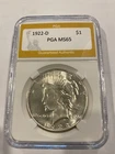 1922 D Peace Silver Dollar MS65