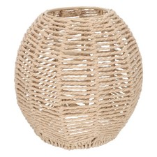  Papierlampenschirm Stehlampe Rattan Gewebt Hängender Vintage-Lampenschirm