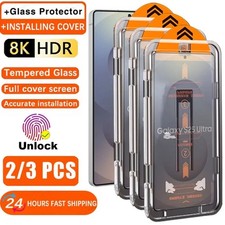 Tempered Glass Screen Protector for Samsung Galaxy S26 S25 S24 Ultra Fingerprint