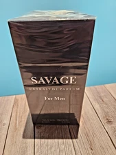 Savage For Men Extrait De Parfum Spray 3.4 fl. oz. New Sealed Box Exp: 04/30