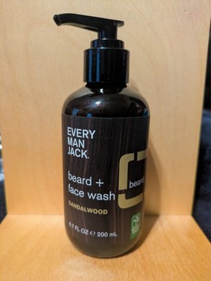 Every Man Jack  Sandalwood Beard & Face Wash Sandalwood 6.7oz 200ml ea