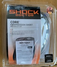 Shock Doctor Core Compression Short with Bio Flex Cup Large Black Large Black