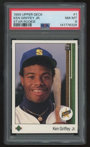 1989 Upper Deck Ken Griffey Jr. RC #1 PSA 8 *326