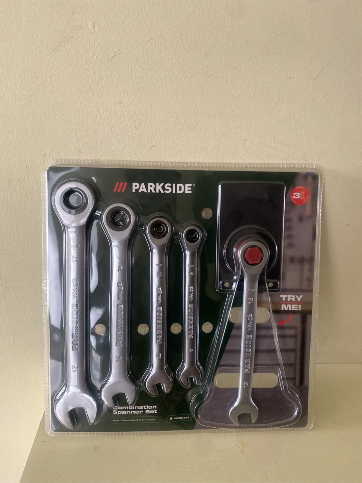Parkside Combination Spanner Set - 5 Piece Set