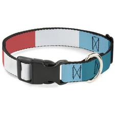 Plastic Clip Collar Summer Essentials Color Block 4 NARROW-Large 9.5-14.5"