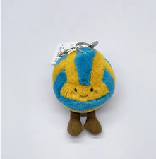 Jellycat Amuseables Volleyball Plush Keychain Sport Bag Charm Cute Gift NWT