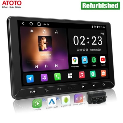 ATOTO Android 10.1 Car Stereo Work with Wireless CarPlay & Android Auto + OBDII