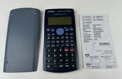 Casio FX-83ES wissenschaftlicher Taschenrechner mit Etui und Handbuch Schule Uni Prüfungen
