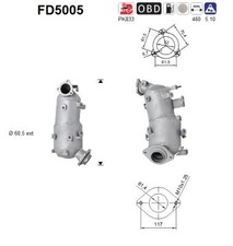 PARTIKELFILTER FÜR TOYOTA AURIS ( E15 ) - AS FD5005