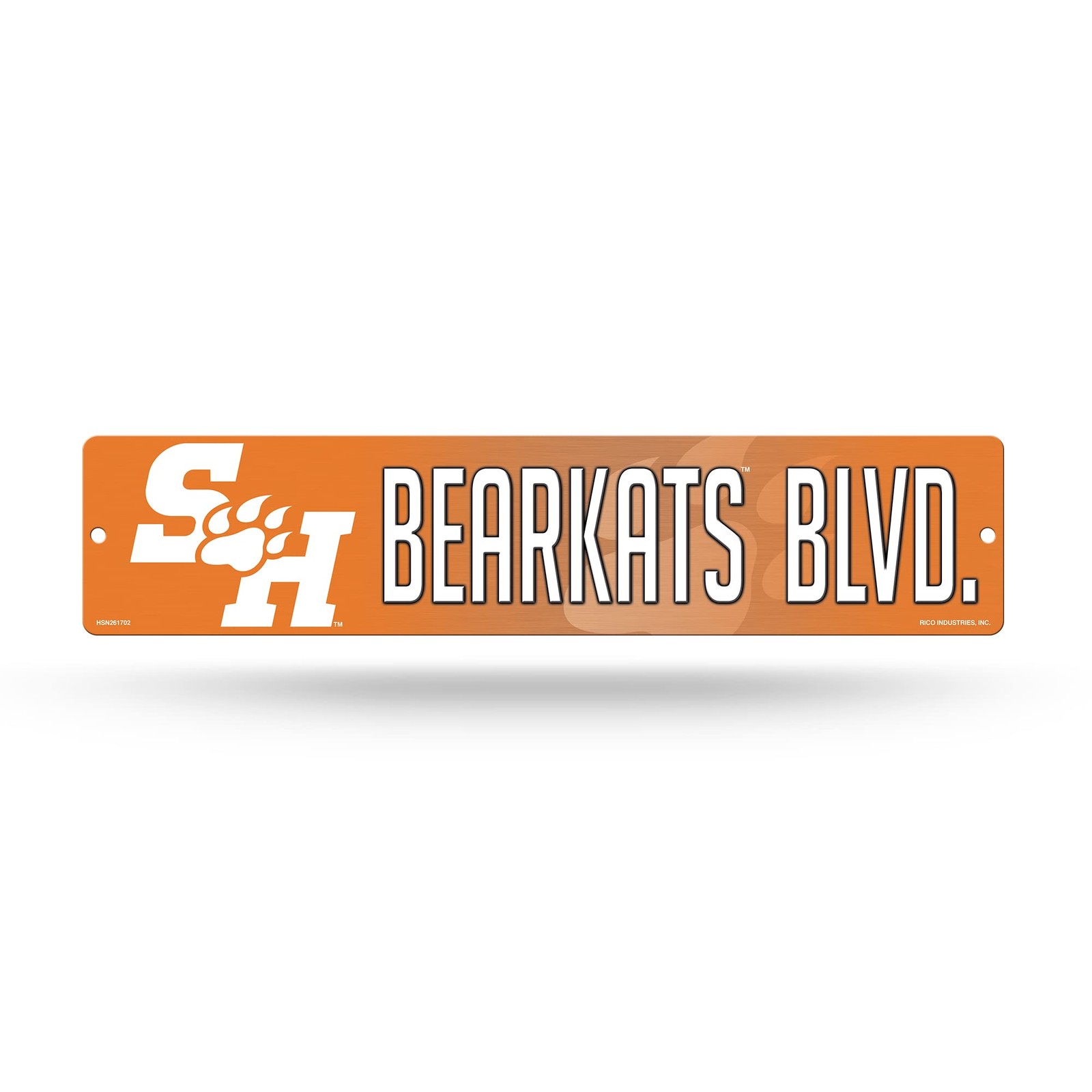 NCAA Sam Houston State Bearkats 16" Plastic Street Sign Decor