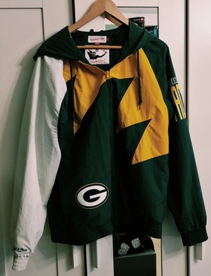 Green Bay Packers Mitchell & Ness Jacke Übergangsjacke Größe: L ZipJacket ZipOff