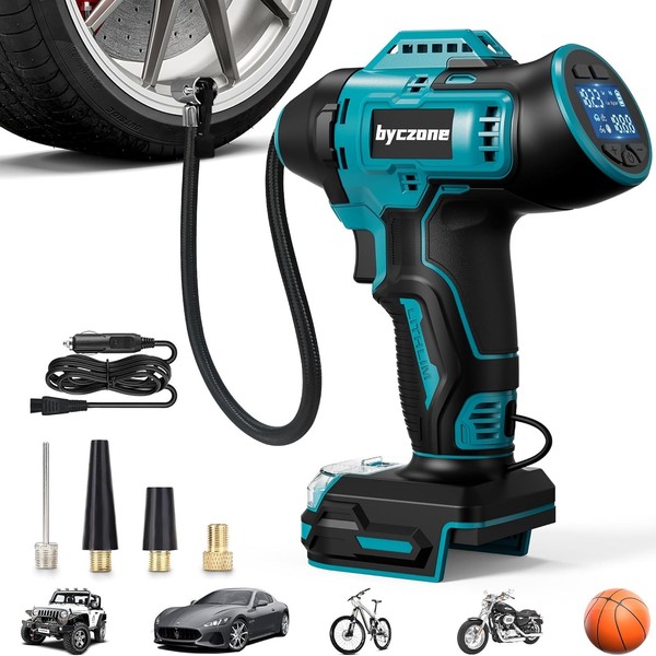 Akku Kompressor FüR Bosch 18V Akku, 11Bar Autoreifen Luftpumpe,160 Psi Tragbare-image