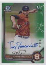 2022 Bowman Draft Chrome Pick Green Refractor 51/99 Trey Dombroski III Auto 09l8