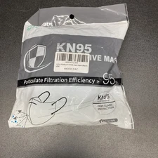 Black Powecom KN95 Protective Face Mask Respirator EUA Approved ✅10 PCS per bag