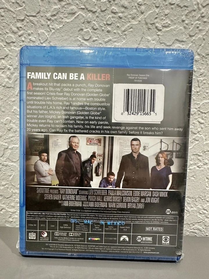 Ray Donovan: Season One (Blu-ray, 2013) Showtime TV Series Brand New Sealed  Foto 3 de 3