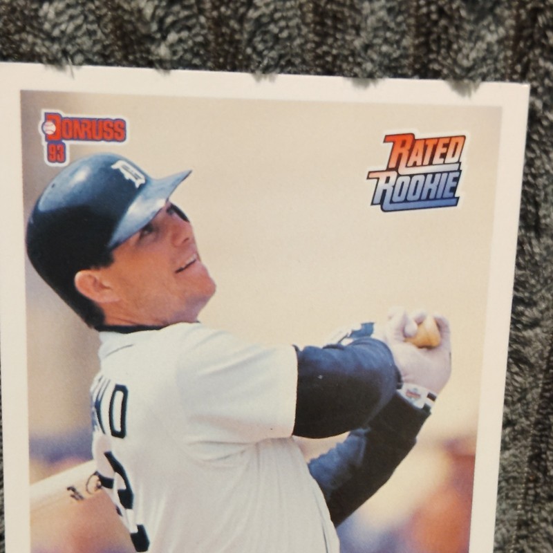 Donruss 1993 Rated Rookie Rich Rowland RC #93 MLB Baseball Card Lot (2)