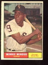 1961 Topps Baseball Card #380 HOFER Minnie Minoso EX+